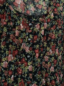Longline Sleeveless Floral Top E-Vie Evie Y2K Vintage Sheer Size 10 12 - Picture 1 of 9