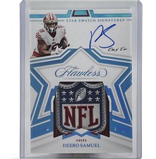 2022 Flawless Deebo Samuel Star Swatch Signature Platinum Shield Patch Auto 1/1