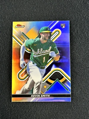 2022 Topps Finest KEVIN SMITH Rookie Card RC Refractor #45 Oakland Athletics - Image 1 of 2