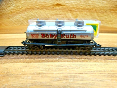 Model Power N Scale 36' Baby Ruth GATX 701 Triple Domed Tank Car - Image 1 of 4