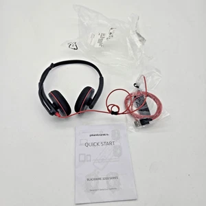 Plantronics Blackwire serii 3200 przewodowy, podwójny nauszny stereofoniczny zestaw słuchawkowy C3220 Open Box - Zdjęcie 1 z 8