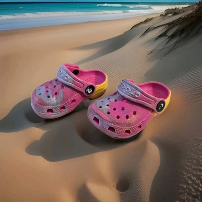 Zuecos CROCS Crocband niño talla C4 - rosa tie-dye Foto 1 de 4