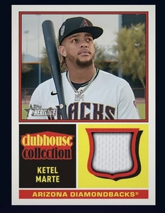 2025 TOPPS Heritage Clubhouse Patch Reliquia - KETEL MARTE (carta digitale colorata TOPPS - Foto 1 di 1