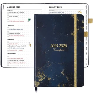 Kalender 2025 2026, A5 Terminplaner von August 2025 bis Juli 2026, Wochenplaner - Bild 1 von 7