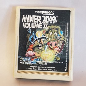 Miner 2049er Volume II Atari 2600 TigerVision Cartridge UNTESTED Game Vintage