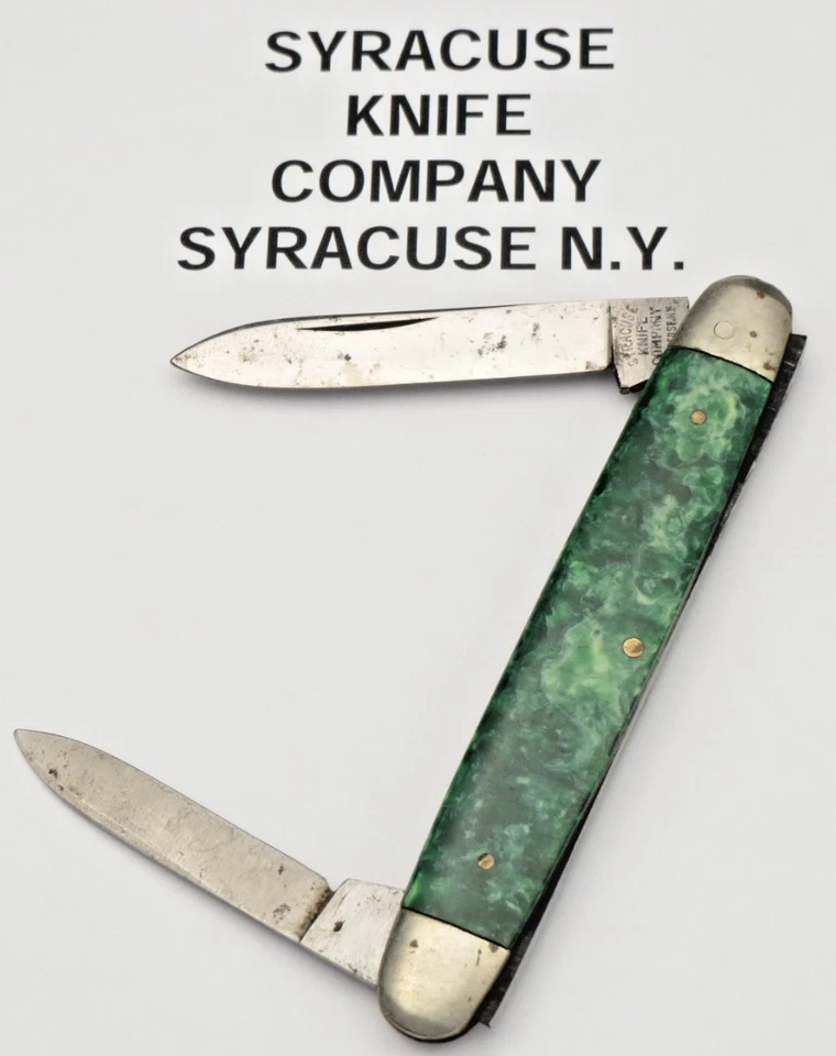 Старинный СИРАКУЗСКИЙ НОЖ COMPANY от Camillus — перочинный нож с двумя лезвиями Senator - Изображение 1 из 4