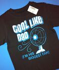 NEUF ! "Cool Like Dad (I'm His Biggest Fan)" chemise graphique bébé garçons 2T cadeau SS