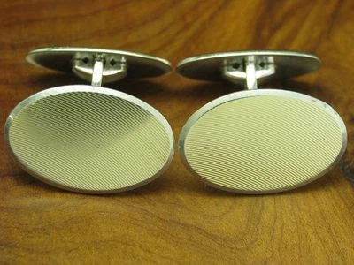 835 Argento Gemelli/Ovale / Parzialmente Dorato / Vero Argento / 8,7g - Immagine 1 di 3