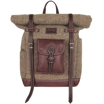 AKAH Jagd-Rucksack ROLLTOP - Wollfilz mit Olivenleder - Bild 1 von 4