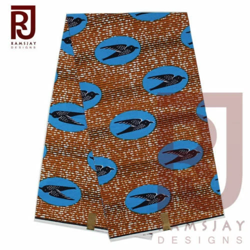 African Print Fabric Ankara Textile Cloth Wholesale African Art 6 yards - Image 1 of 1