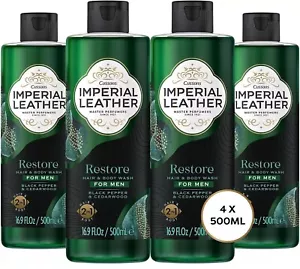 Imperial Leather Men Restore Duschgel 2in1 Duschgel, Black Pepper & Cedarwood - Bild 1 von 4