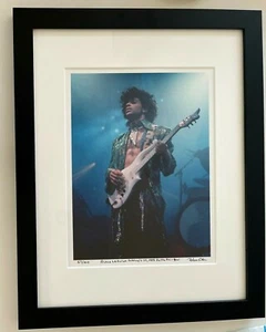 Prince Purple Rain tour 1985 LA Forum RARE fine art photo framed signed # 73/100 - Picture 1 of 10
