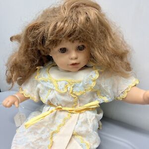 VTg  20" JC Toys Berenguer Doll Girl Blonde Hair Blue Eyes Soft Body Bxi20