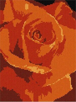 Orange Rose Needlepoint Kit Or Canvas (Floral/Flower/Nature) • 139.21€