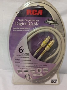 New OEM RCA High Performance Digital S-Video Cable DT6S new Old Stock 6 Foot - Picture 1 of 4