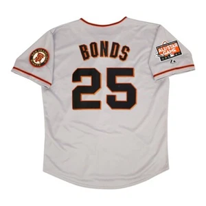 Barry Bonds San Francisco Giants 2007 All Star Grey Away Jersey Men's (S-3XL) - Picture 1 of 5