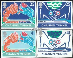 Gran Bretaña 1513-1516 parejas nuevo 1994 Túnel de ferrocarril - Imagen 1 de 1