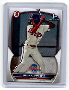 2023 Bowman #BP-3 Justin Crawford Prospects Purple NM - Picture 1 of 2