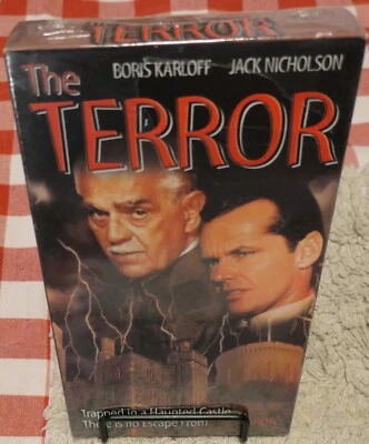 THE TERROR SEALED HORROR VHS-(Boris Karloff/Jack Nicholson) - Image 1 of 3