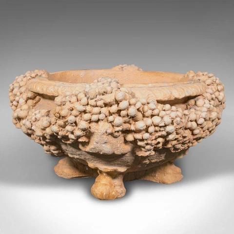 Small Vintage Decorative Planter, Continental, Stone, Garden Jardiniere, C.1950 Cover