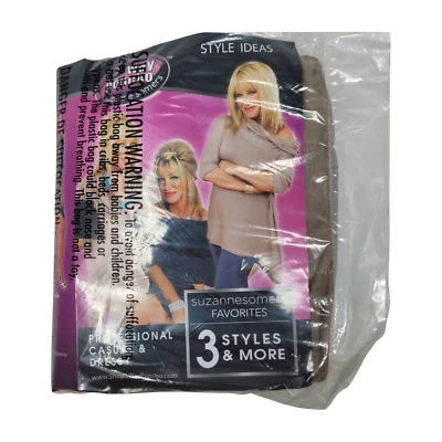 Poncho Suzanne Somers 3 Vías 3 Estilos Moca Fácil Ajuste Talla XL-3X Como Se Ve En TV Nuevo Foto 1 de 4