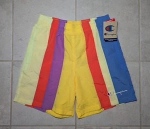 Champion Men's Small Swim Trunks Lined Bathing Suit Color Block Multicolor NEW - Picture 1 of 6