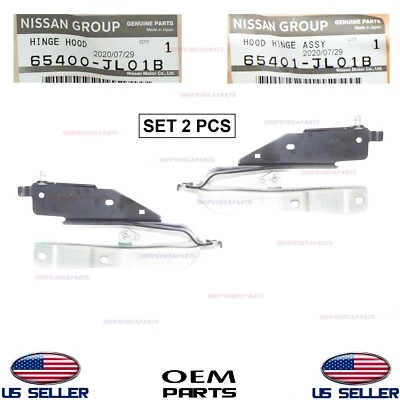 Juego de bisagras de capó originales izquierda + derecha 2 piezas⭐OEM⭐INFINITI G37 Q60 cupé/convertible Foto 1 de 3