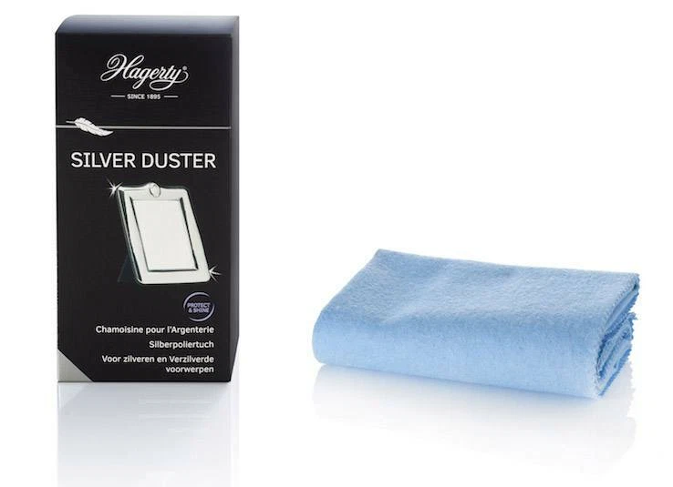 Hagerty Silver Duster plata paño de limpieza paño de pulido paño de polvo joyería instrumento