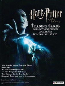 HARRY POTTER ORDER OF THE PHOENIX UPDATE 2007 ARTBOX PROMOTIONAL SELL SALE SHEET