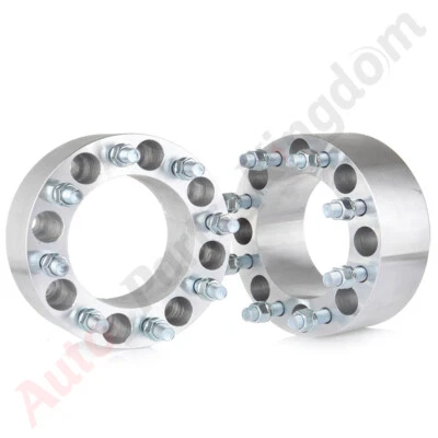 2) 3" Wheel Spacers 8x6.5" For 2001-2006 Chevrolet Silverado 1500 HD 14x1.5 8Lug - Image 1 of 4