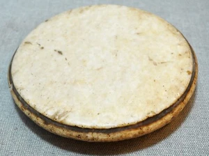 Original Alt Antik Handgeschnitzt Weiß Marmor Chapati Rolling Platte - Picture 1 of 5