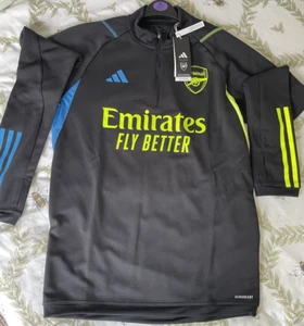 ARSENAL Long Sleeve Black Training Top : Adult Medium - Adidas - NEW WITH TAGS - Picture 1 of 14