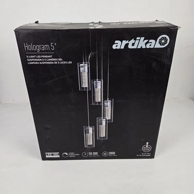 Artika Holograma 5 Luces LED Lámpara Colgante. 50.000 horas, 2000 lúmenes, regulable. Foto 1 de 4