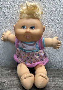 Cabbage Patch Kids Doll CPK Babies 2007 Play Along PA-16fb Blue Eyes Blonde Hair - Picture 1 of 8