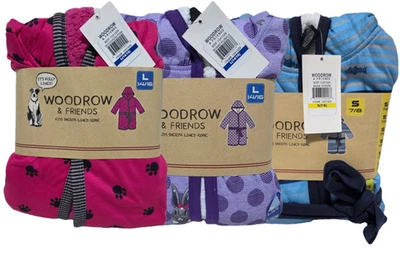 NUEVA bata forrada de sherpa Woodrow & Friends para niños Foto 1 de 4