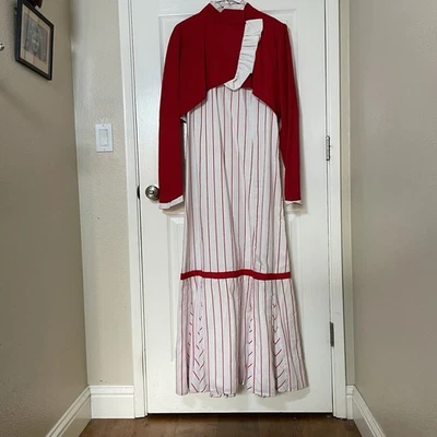 Handmade Dress/Jacket Costume Based On Early 1900’s; Size 10-12. - Image 1 of 4