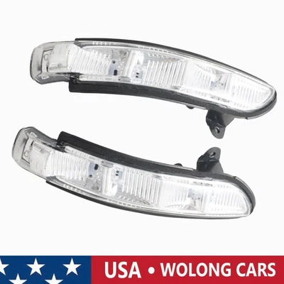 Luz de señal de giro del espejo retrovisor izquierdo y derecho para 07-09 Mercedes-Benz E63 AMG W211 Foto 1 de 4