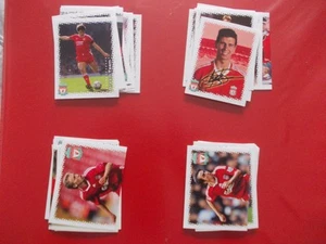 football stickers 65 ALL DIFFERENT PANINI LIVERPOOL 2010 STICKERS - Picture 1 of 10