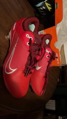 Botines de softbol Nike Hyperdiamond 4 Pro para mujer talla 7 rojo blanco CZ5920-616 NUEVOS Foto 1 de 4