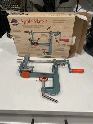 Norpro Apple Mate 2 Pieles Núcleos Pares Manzanas Patatas Usado En Caja Foto 1 de 3