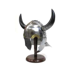 VIKING WARRIOR HELMET WITH HORNS - VIKING HELMET -ARMOR HELMET - MEDIEVAL HELMET - Picture 1 of 1
