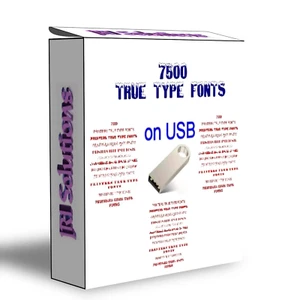 7,500 TRUE TYPE TRUETYPE FONTS & TYPEFACES CARDMAKING FONT COLLECTION ON USB - Picture 1 of 2
