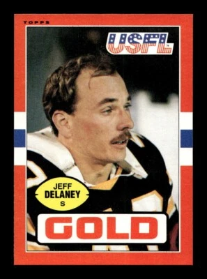 1985 Topps USFL #30 Jeff Delaney NEAR MINT *T6 - Image 1 of 2