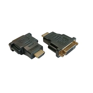HDMI DVI Adapter DVI Buchse 24+1 DVI-D auf HDMI Stecker FULLHD 3D HDCP vergoldet - Bild 1 von 1