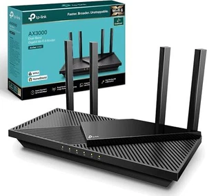 TP-Link Archer AX55 AX3000Mbps WiFi 6 Router WiFi Router ARCHER AX55 Black. - Picture 1 of 8