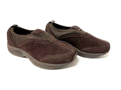Easy Spirit "WalkTimeT" Women's size 5M Pull On brown suede leather shoes - Image 1 of 4