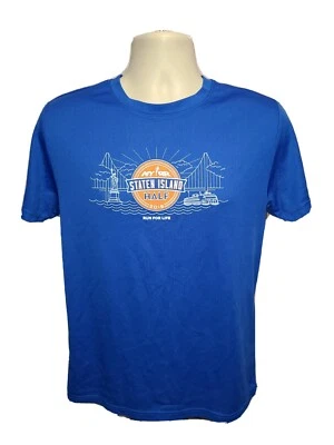 2016 NYRR Staten Island Half Run for Life Mens Small Blue Jersey - Image 1 of 4