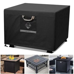 Outdoor Fire Pit Cover Square Super Waterproof,32" L x 32" W x 24" H 600D Strong - Picture 1 of 7
