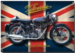LARGE A3 SIZE VELOCETTE VENOM THRUXTON  MOTORCYCLE METAL SIGN,CLASSIC. - Picture 1 of 1