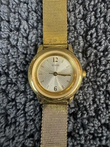 Guess G55286L Womens Dress Watch Gold Tone band and case New Battery - Picture 1 of 4